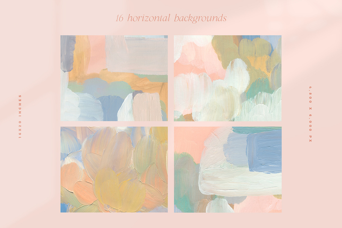 August Abstract Painted Backgrounds, a Texture Graphic by Basia Stryjecka (Photo 11 of 14)