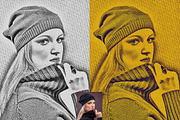 Portrait Sketch Photoshop Action, an Action Add-On by Studio Retouch (Thumbnail 2 of 12)
