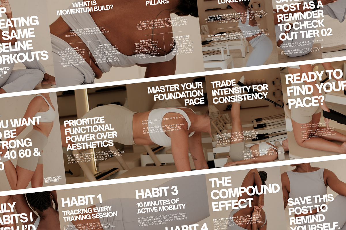 Women's Fitness Coaching Carousel, a Social Media Template by thecyella.co (Photo 2 of 6)