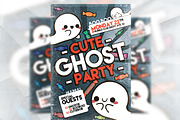 Cute Ghost Party - Flyer Template, a Flyer Template by Flyermarket (Thumbnail 1 of 3)