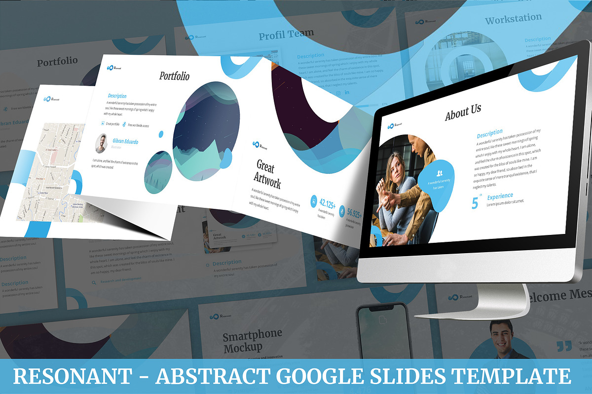 Resonant - Abstract Google Slides, a Presentation Template by SlideFactory
