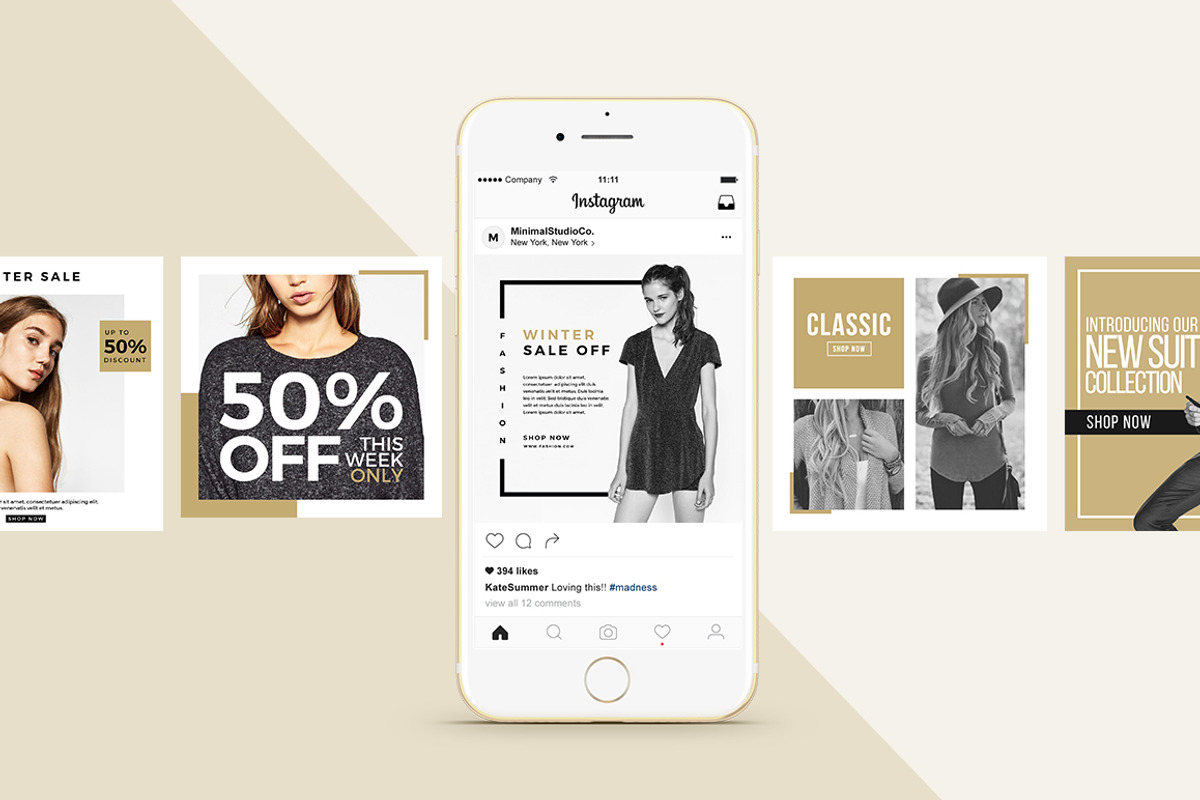 Stylish - 100 Social Media Templates, a Social Media Template by MinimalStudioCo (Photo 3 of 19)
