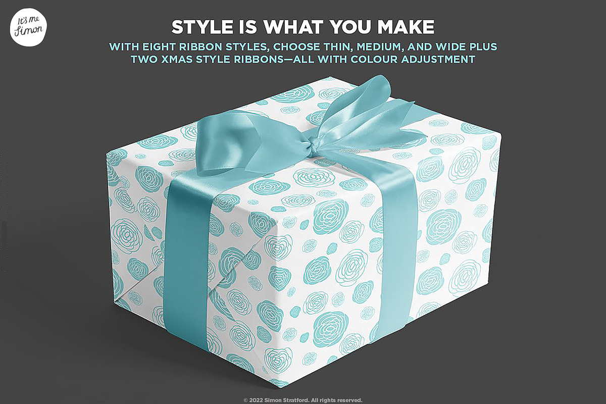 Gift Box mockup, a Packaging Mockup by Itsmesimon (Photo 4 of 7)
