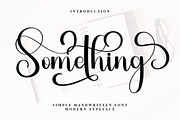 Something, a Script Font by InermediaSTUDIO (Thumbnail 1 of 7)
