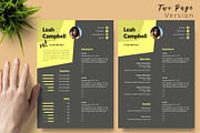 Modern Resume Design / CV - Leah, a Resume Template by Templates Design Co. (Thumbnail 3 of 17)