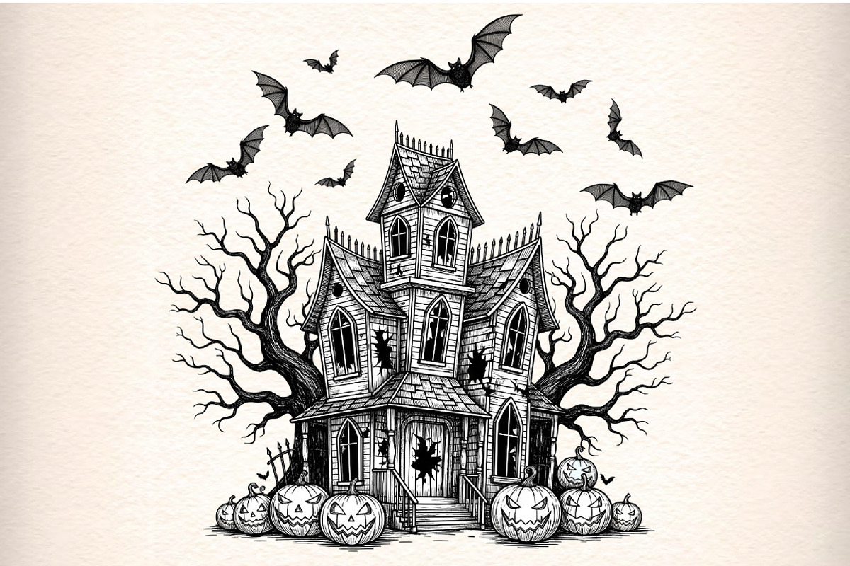 Halloween Gothic Haunted Mansion PNG, an Icon by Craft Nest (Photo 1 of 7)