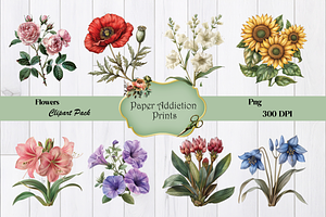 70 Flower Clipart Images