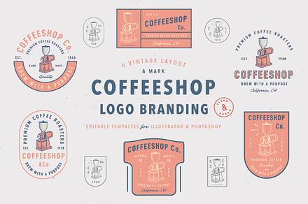 Coffee Shop Logo Templates Vol.1