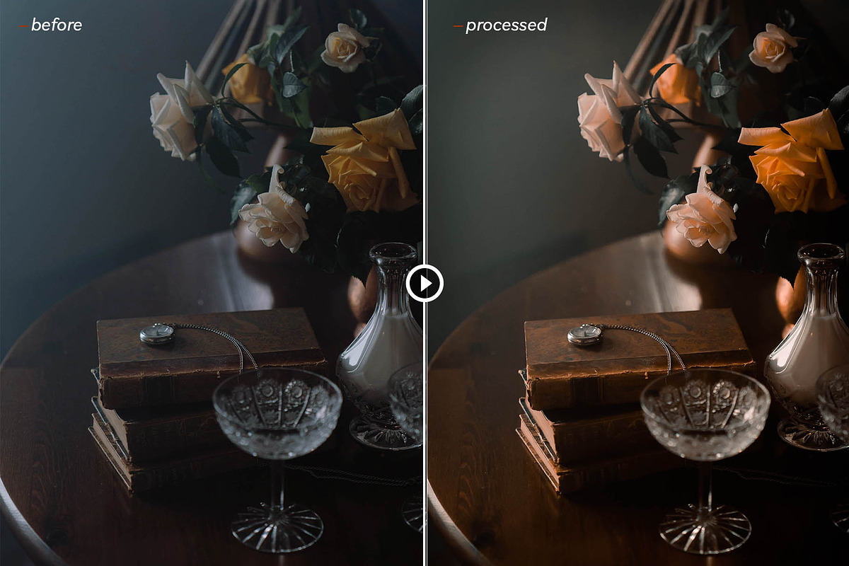 Moody Black - Actions and presets, an Action Add-On by Hydrozi Presets (Photo 3 of 9)