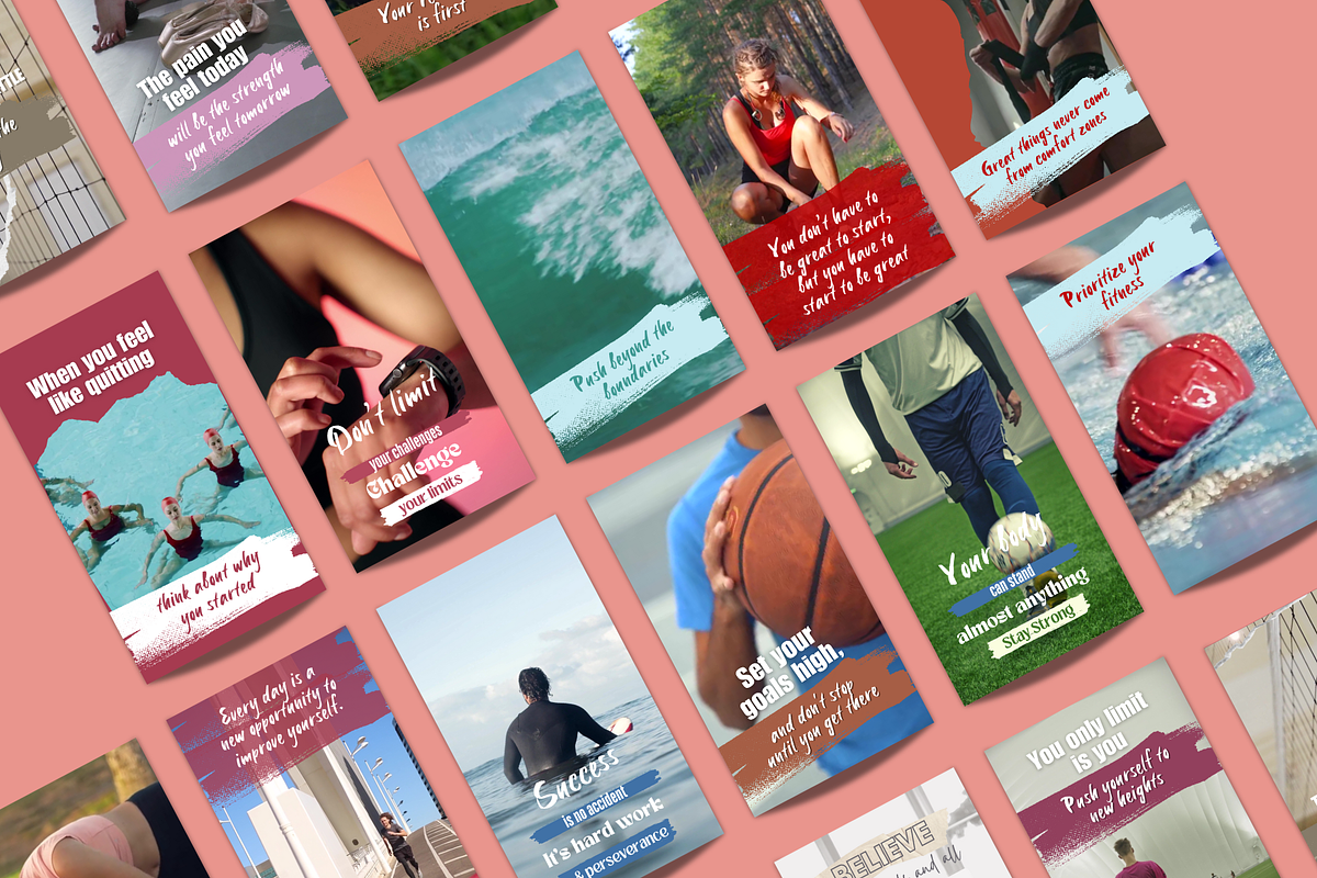 Motivational & Sports Reel Templates, a Social Media Template by PaolaroiDesign (Photo 5 of 5)