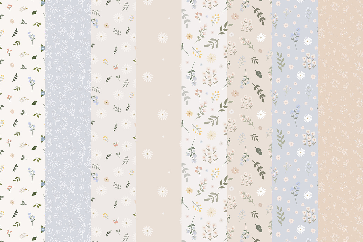 Romie Seamless Patterns, a Pattern Graphic by Emilie Cliche (Photo 5 of 9)