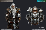 Celtic God Goddess clipart set, a Person Illustration by ThatsDesignArt (Thumbnail 3 of 12)