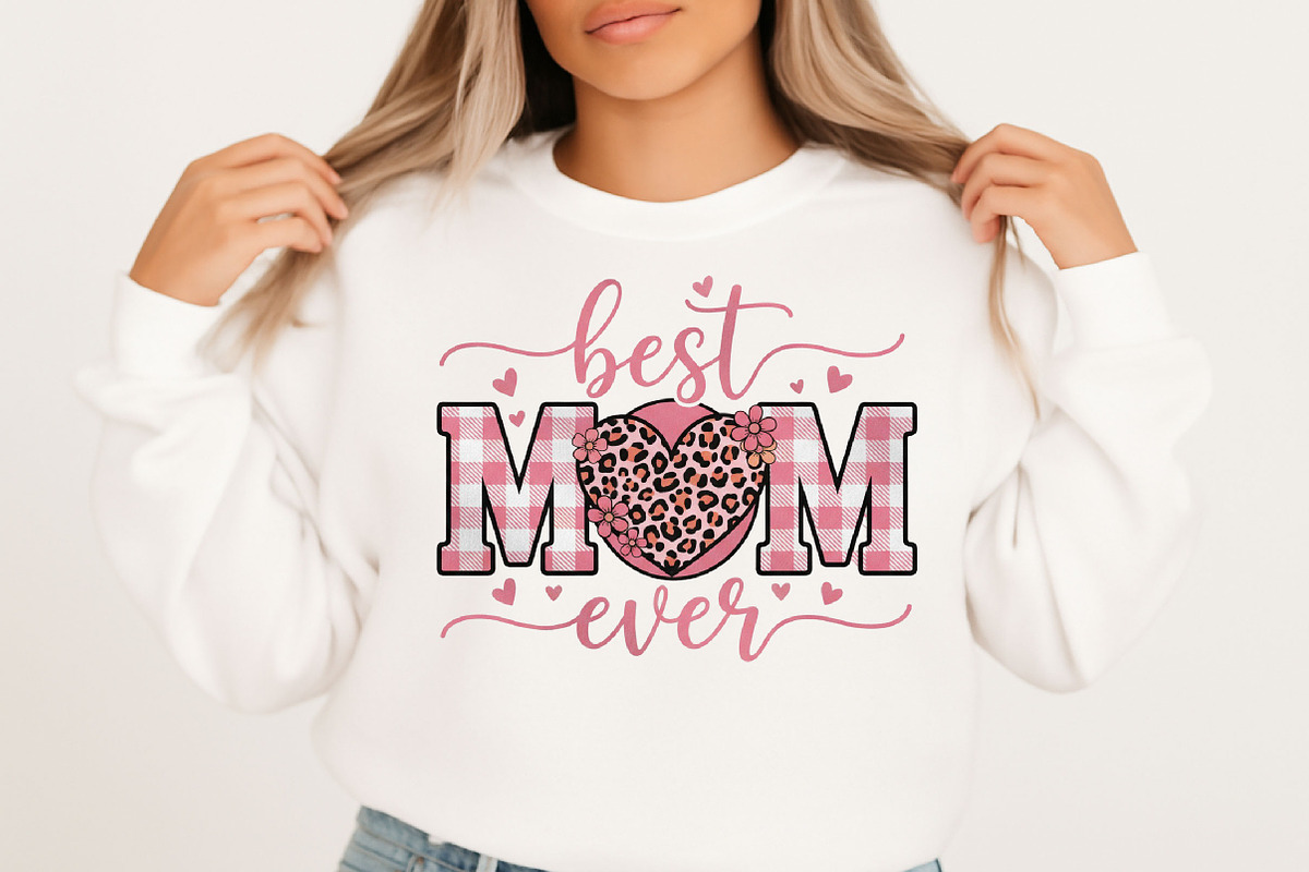 Best Mom Ever Mother's Day Png, Mama, an Illustration by Designking (Photo 3 of 6)