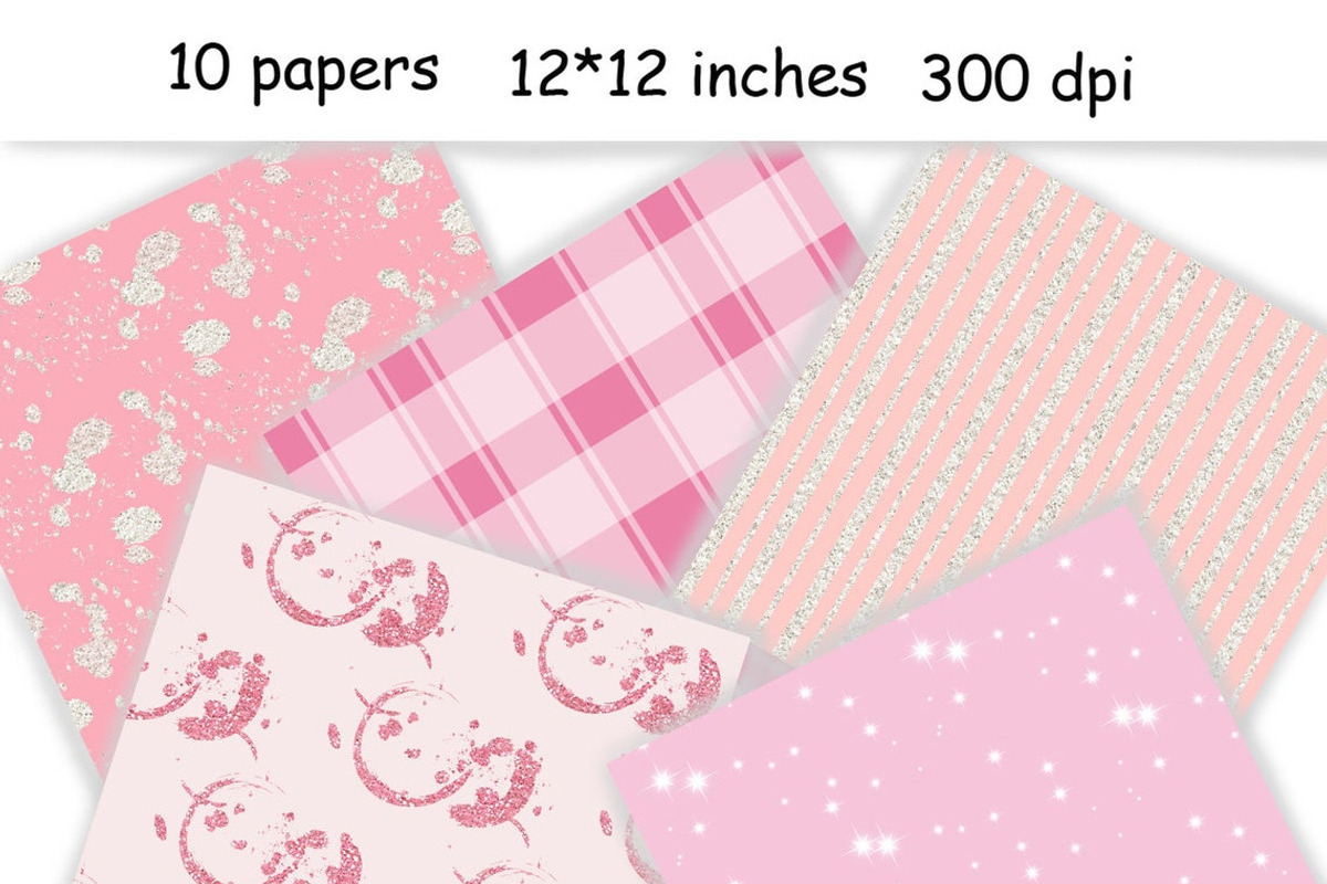 Pink Dreams Pattern 2, a Pattern Graphic by GlamArtZhanna (Photo 2 of 3)