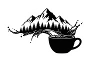 Mountain Coffee Cup Bundle, an Object Illustration by yasushie (Thumbnail 28 of 31)