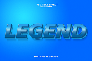 Legend Editabele Text Effects.