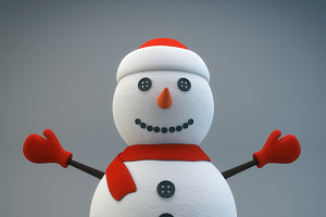 Cartoon Snowman