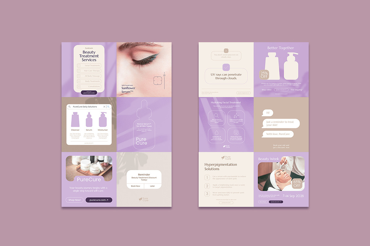 Beauty Clinic & Skincare Instagram, a Social Media Template by Louds Studio (Photo 3 of 5)