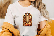 Vintage Wooden Autumn Tags, an Illustration by SVGArt (Thumbnail 2 of 8)