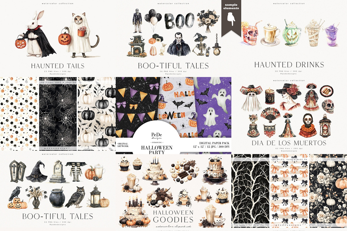 Halloween Mega Bundle 750+, a Seasonal Illustration by PeDe Designs (Photo 8 of 9)