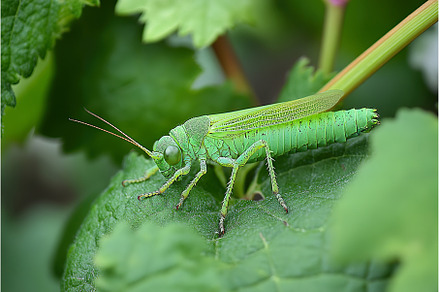 Close-up of vibrant green, an Animal Photo by Lermont51