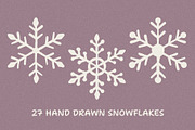 27 Hand Drawn Snowflakes, an Object Graphic by PixMarket (Thumbnail 1 of 10)