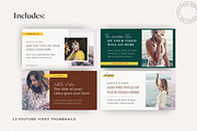The Melanie YouTube Canva Templates, a Social Media Template by The Canva Template Shop (Thumbnail 3 of 6)