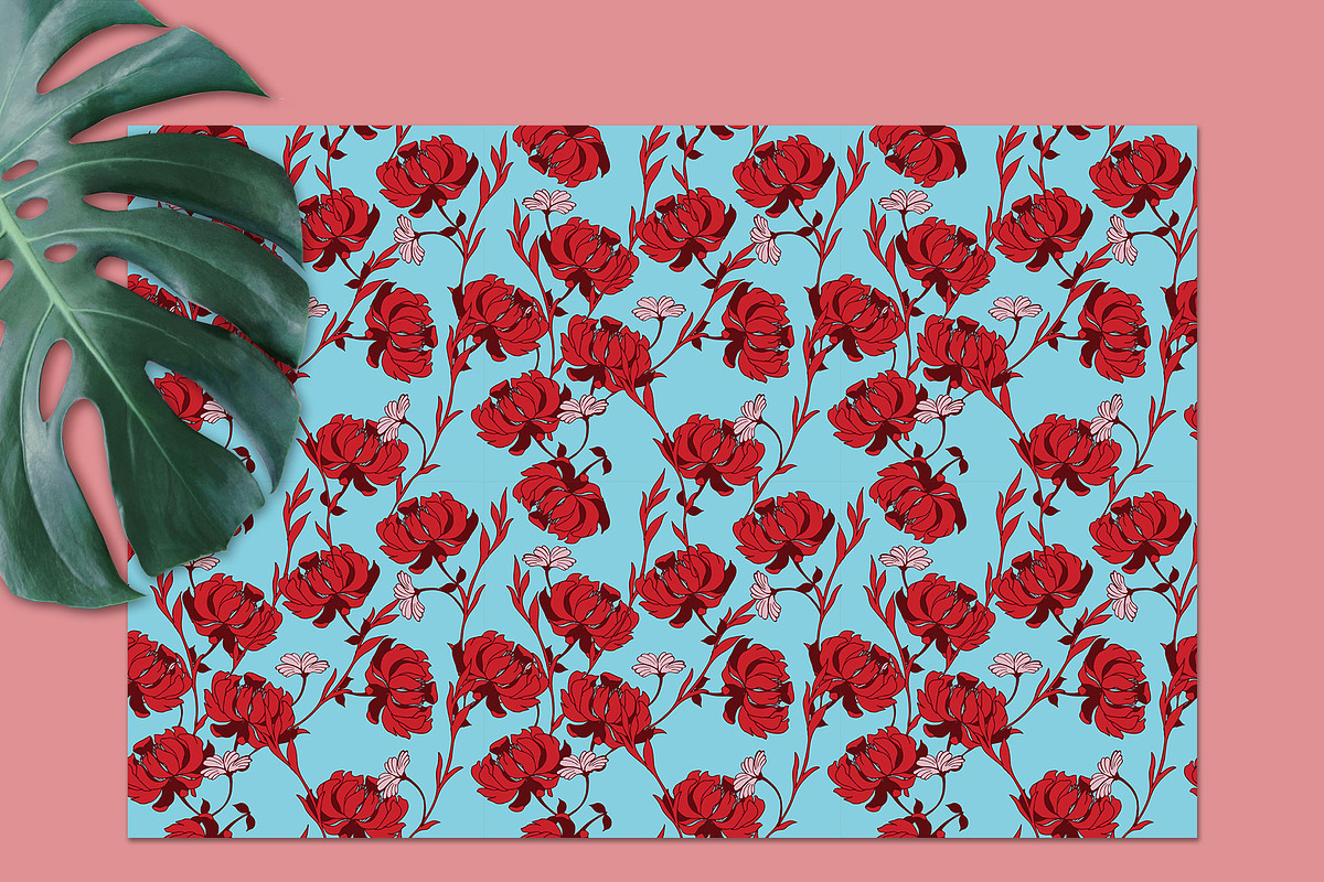 20JPG/EPS Tropical floral pattern, a Pattern Graphic by Theraphosath (Photo 19 of 30)