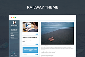 RAILWAY - Responsive Tumblr theme, a Websites & App Template by WoxThemes