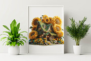 Summer Sunshine Sunflower Clipart, an Illustration by SVGArt (Thumbnail 5 of 8)