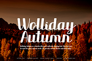 Wolliday Autumn - Handwritten Font, a Handwritten Font by Iqsiart Studio (Thumbnail 1 of 7)