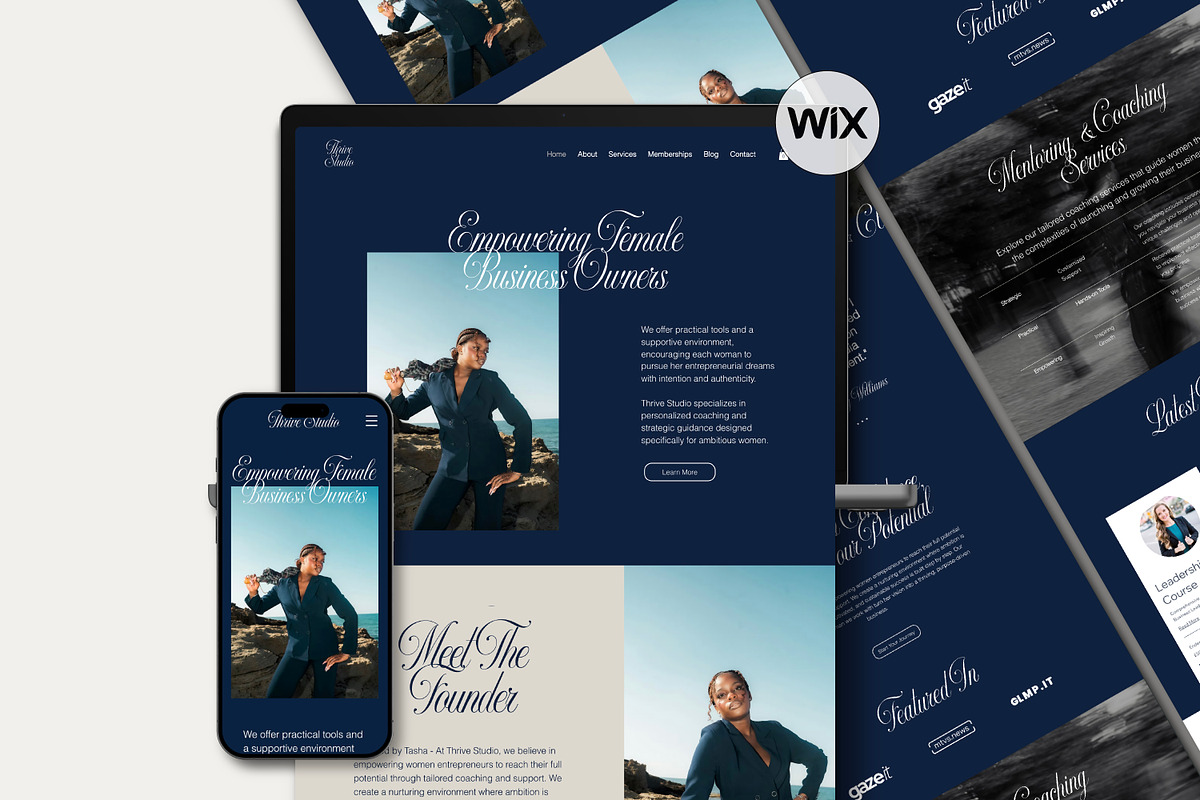 Business & Life Coach Wix Site, a Wix Template by Sky Dore Design (Photo 1 of 11)