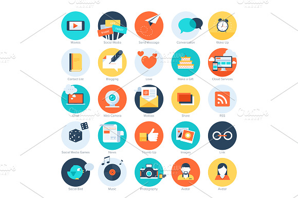 Social Media Icons.