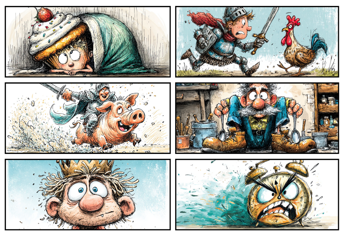 Whimsical Cartoon Characters for Kid, an Illustration by PrintHaven Designs (Photo 7 of 7)