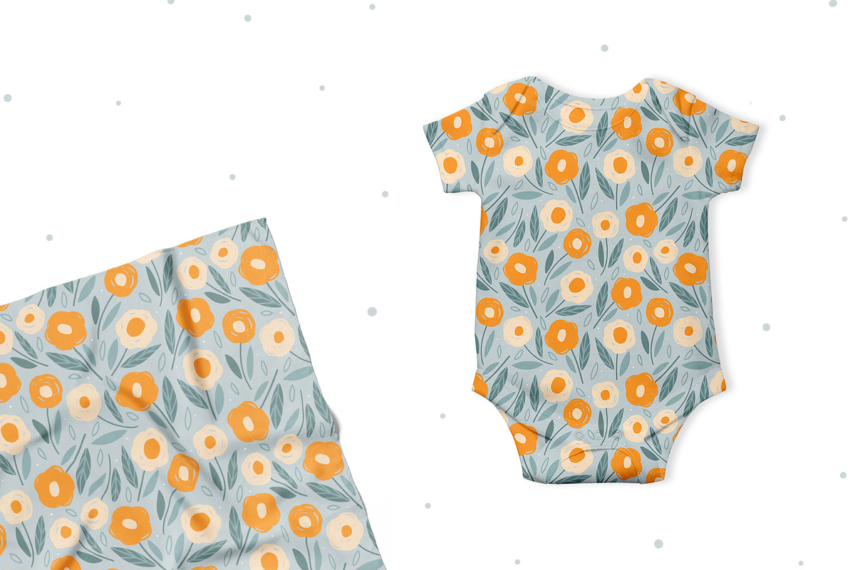 Floral seamless patterns, a Pattern Graphic by hanifa_design (Photo 4 of 11)