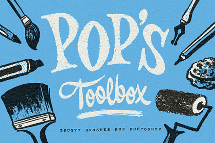 Pop's Toolbox for Photoshop, a Brush Add-On by Sean Tulgetske
