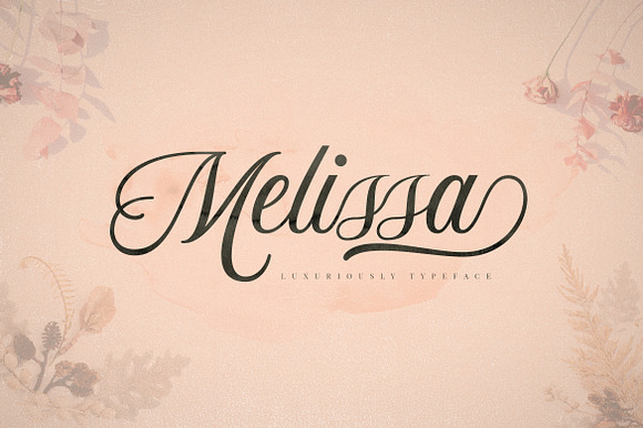 Mellisa Luxuriously Typeface preview 6