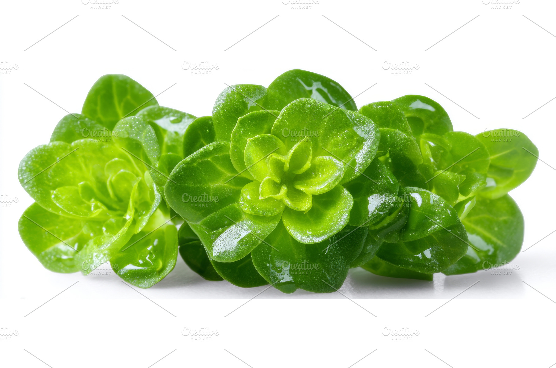 Isolated arugula sprouts and falling, a Food & Drink Photo by ZinetroN