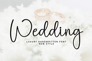 Wedding | Script Font, a Handwritten Font by Scratchones (Thumbnail 1 of 8)