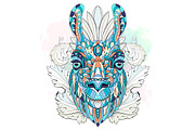 Ethnic Collection: Llama, an Animal Illustration by ArtoJoy (Thumbnail 2 of 6)