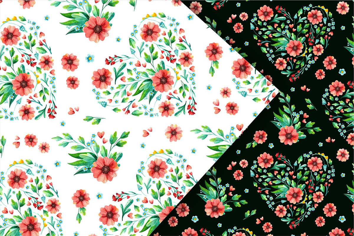 Spring flowers, watercolor clipart, an Illustration by Valin Malin (Photo 11 of 14)