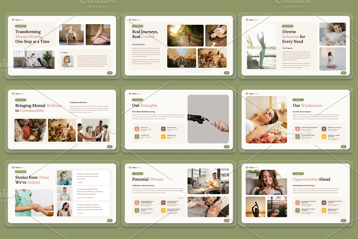 MindBloom - Mental Health Presentation preview 5