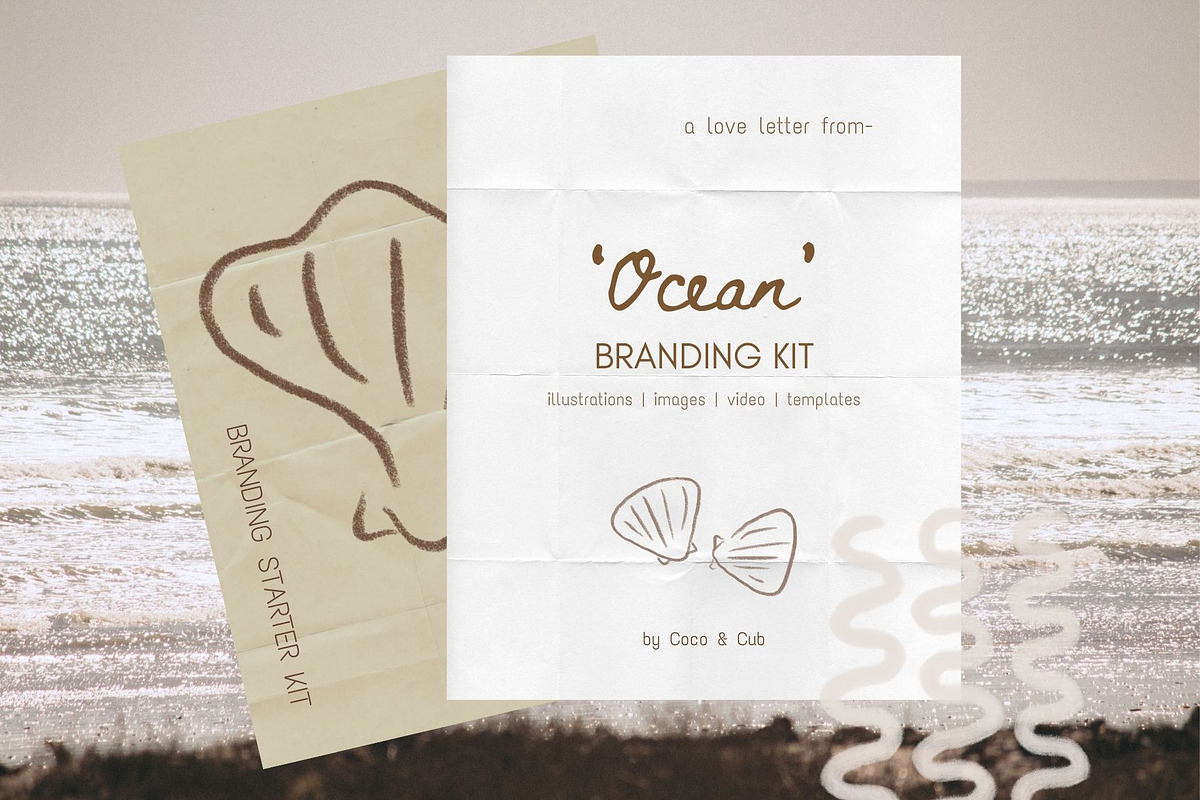 Coastal Branding Kit, an Object Graphic by Coco & Cub Studio (Photo 1 of 10)