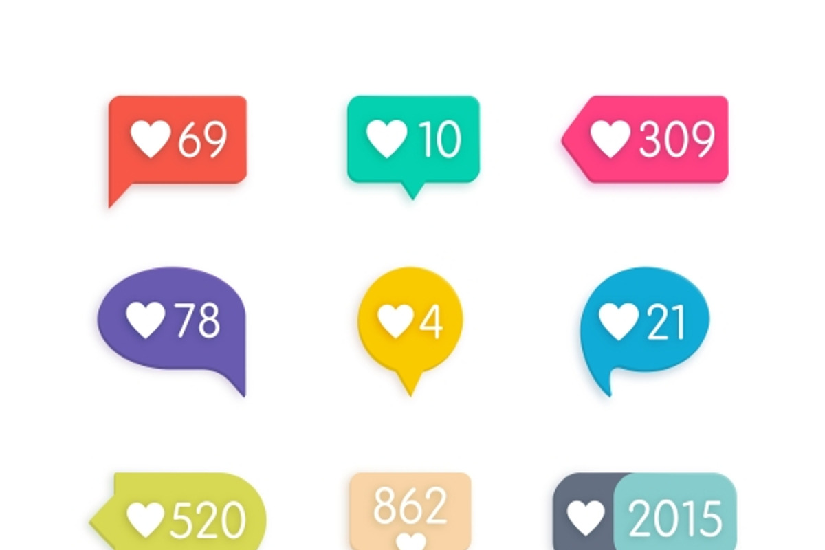 Like Counter Icons, a Graphic by Microvector