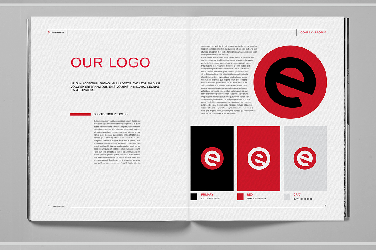 Black and Red Brochure Template, a Brochure Template by Boris Cupac (Photo 5 of 7)