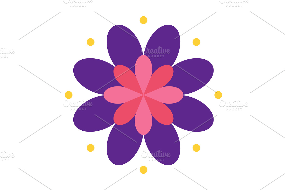 Mexican traditional flower. Ethnic, an Object Illustration by the8monkey