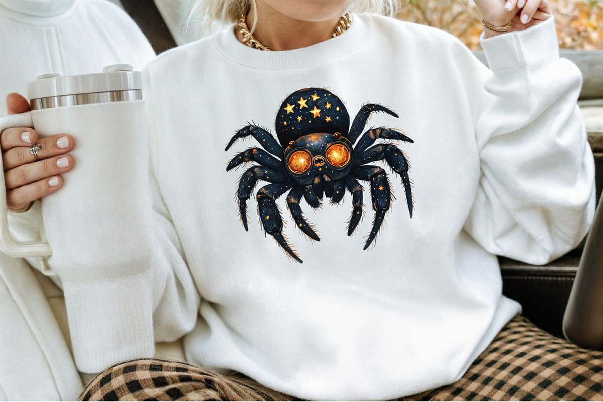 Halloween Clipart, Spider Clipart PN, an Illustration by Sublimation Artist (Photo 4 of 6)