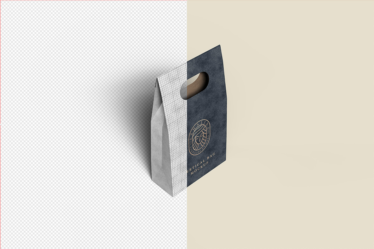 Kraft Paper Vertical Bag Mockup, a Packaging Mockup by Illusiongraphic (Photo 13 of 22)
