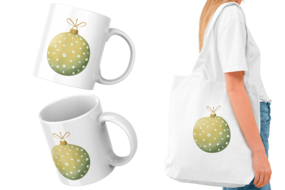 Pastel Christmas Ornament Clipart, an Illustration by Markicha Art (Photo 3 of 6)