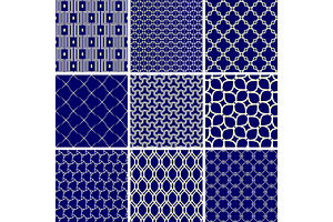 Set of Vector Seamless Geometric, a Pattern Graphic by FineArtStudio